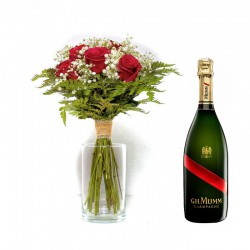 Pack Rosas con Champagne
